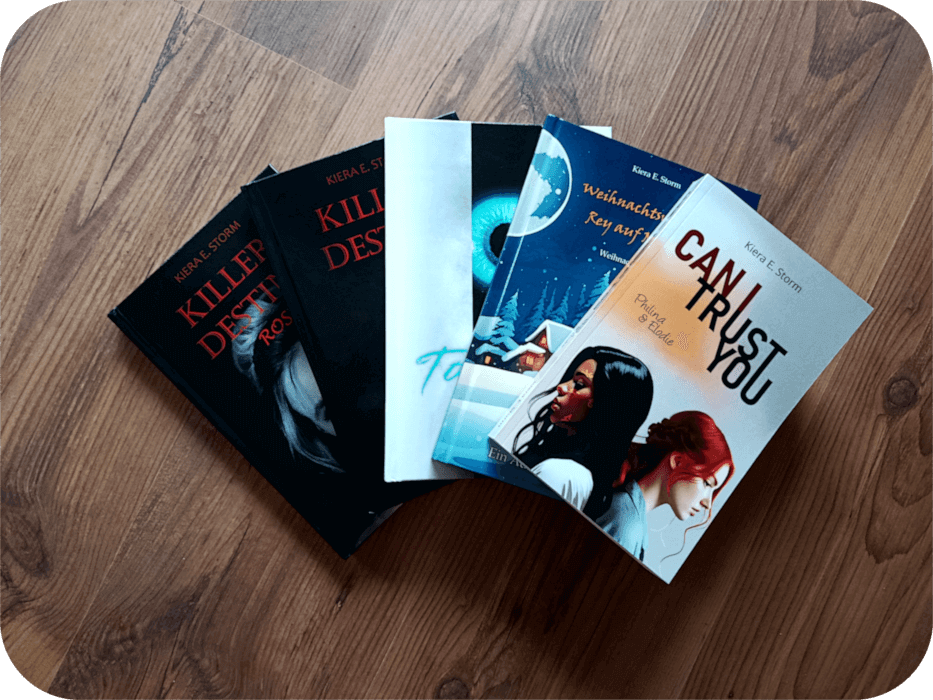 Alle Bücher von Lucia Write alias Kiera E. Storm – Fantasy, Romance, Thriller